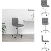 Bürostuhl Drehbar Hellgrau Stoff - Drehstuhl - Bürostuhl - Schreibtischstuhl - Ergonomischer Stuhl - Höhenverstellbar Bürostuhl Drehbar Hellgrau Stoff - Drehstuhl - Bürostuhl - Schreibtischstuhl - Ergonomischer Stuhl - Höhenverstellbar von VIDAXL