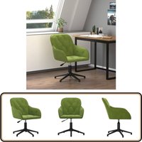 Bürostuhl Drehbar Hellgrün Samt - Bürostuhl - Drehstuhl - Samtstuhl - Gamingstuhl - Arbeitsplatzstuhl Bürostuhl Drehbar Hellgrün Samt - Bürostuhl - Drehstuhl - Samtstuhl - Gamingstuhl - Arbeitsplatzstuhl von VIDAXL