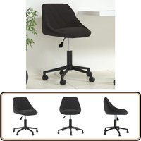 Vidaxl - Bürostuhl Drehbar Schwarz Samt - Drehstuhl - Bürostuhl - Samtsessel - Ergonomischer Stuhl - Schreibtischstuhl von VIDAXL