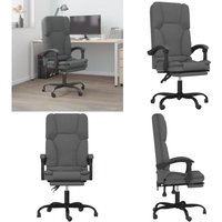 Vidaxl - Bürostuhl mit Massagefunktion Dunkelgrau Stoff - Massierender Bürostuhl - Ergonomischer Bürostuhl - Schreibtischstuhl - Gaming-Stuhl Vidaxl - Bürostuhl mit Massagefunktion Dunkelgrau Stoff - Massierender Bürostuhl - Ergonomischer Bürostuhl - Schreibtischstuhl - Gaming-Stuhl von VIDAXL