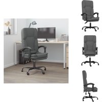 Vidaxl - Bürostuhl mit Massagefunktion Dunkelgrau Stoff - Massierender Bürostuhl - Ergonomischer Bürostuhl - Schreibtischstuhl - Gaming-Stuhl Vidaxl - Bürostuhl mit Massagefunktion Dunkelgrau Stoff - Massierender Bürostuhl - Ergonomischer Bürostuhl - Schreibtischstuhl - Gaming-Stuhl von VIDAXL