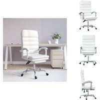 Vidaxl - Bürostuhl mit Massagefunktion Weiß Kunstleder - Massierender Bürostuhl - Ergonomischer Bürostuhl - Schreibtischstuhl - Arbeitsplatzstuhl Vidaxl - Bürostuhl mit Massagefunktion Weiß Kunstleder - Massierender Bürostuhl - Ergonomischer Bürostuhl - Schreibtischstuhl - Arbeitsplatzstuhl von VIDAXL
