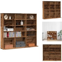 Vidaxl - CD-Regal Altholz-Optik 100x23x89,5 cm Holzwerkstoff - CD-Regal - CD-Regale - CD-Schrank - Regalschrank von VIDAXL