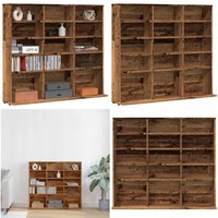 Vidaxl - CD-Regal Altholz-Optik 100x23x89,5 cm Holzwerkstoff von VIDAXL