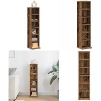 Vidaxl - CD-Regal Altholz-Optik 21x20x88 cm Holzwerkstoff von VIDAXL