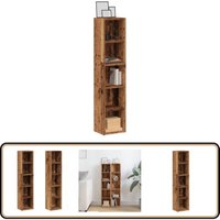 Vidaxl - CD-Regale 2 Stk. Altholz-Optik 21x16x93,5 cm Holzwerkstoff Vidaxl - CD-Regale 2 Stk. Altholz-Optik 21x16x93,5 cm Holzwerkstoff von VIDAXL