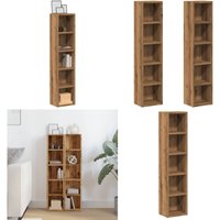 Vidaxl - CD-Regale 2 Stk. Artisan-Eiche 21x16x93,5 cm Holzwerkstoff von VIDAXL