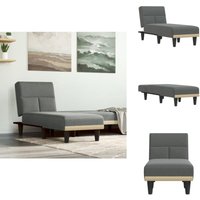 Vidaxl - Chaiselongue Dunkelgrau Stoff - Chaiselongue - Relaxsessel - Schlafcouch - Wohnzimmersofa - Polstermöbel Vidaxl - Chaiselongue Dunkelgrau Stoff - Chaiselongue - Relaxsessel - Schlafcouch - Wohnzimmersofa - Polstermöbel von VIDAXL