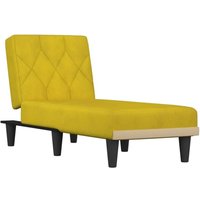 Chaiselongue Gelb Samt Vidaxl von VIDAXL