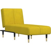 Chaiselongue Gelb Samt Vidaxl von VIDAXL