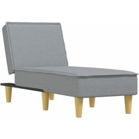 Chaiselongue Hellgrau Stoff Vidaxl 413663 von VIDAXL