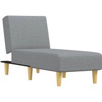 Vidaxl - Chaiselongue Hellgrau Stoff Vidaxl - Chaiselongue Hellgrau Stoff von VIDAXL