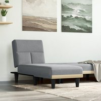 Vidaxl - Chaiselongue Hellgrau Stoff Vidaxl - Chaiselongue Hellgrau Stoff von VIDAXL