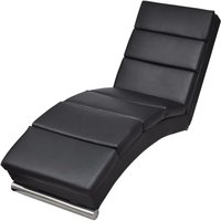 Vidaxl - Chaiselongue Schwarz Kunstleder Vidaxl - Chaiselongue Schwarz Kunstleder von VIDAXL