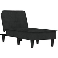 Vidaxl - Chaiselongue Schwarz Samt Vidaxl - Chaiselongue Schwarz Samt von VIDAXL