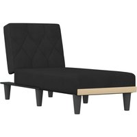 Vidaxl - Chaiselongue Schwarz Samt Vidaxl - Chaiselongue Schwarz Samt von VIDAXL
