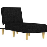 Vidaxl - Chaiselongue Schwarz Stoff von VIDAXL