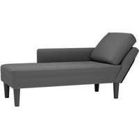 Vidaxl - Chaiselongue mit Kissen Dunkelgrau Cordstoff von VIDAXL