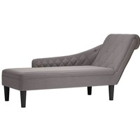 Vidaxl - Chaiselongue mit Kissen und Rechter Armlehne Taupe Stoff Vidaxl - Chaiselongue mit Kissen und Rechter Armlehne Taupe Stoff von VIDAXL