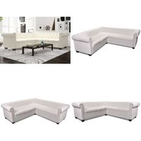 Vidaxl - Chesterfield-Ecksofa 5-Sitzer Kunstleder Weiß - Eckcouch - Chesterfield Sofa - Leder Couch - Weisses Sofa - Lounge Möbel - Home & Living Vidaxl - Chesterfield-Ecksofa 5-Sitzer Kunstleder Weiß - Eckcouch - Chesterfield Sofa - Leder Couch - Weisses Sofa - Lounge Möbel - Home & Living von VIDAXL