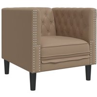 Vidaxl - Chesterfield-Sessel Cappuccino Kunstleder von VIDAXL