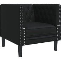 Chesterfield-Sessel Schwarz Kunstleder - Vidaxl von VIDAXL