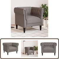 Vidaxl - Chesterfield-Sessel Taupe Stoff - Chesterfield Sessel - Polsterstuhl - Lounge Chair - Lesesessel - Esszimmerstuhl von VIDAXL