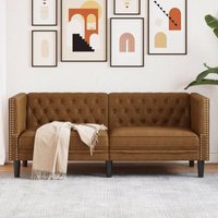 Chesterfield-Sofa 2-Sitzer Braun Kunstleder in Wildleder-Optik Vidaxl 737246 Chesterfield-Sofa 2-Sitzer Braun Kunstleder in Wildleder-Optik Vidaxl 737246 von VIDAXL