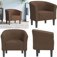 Clubsessel Braun Stoff - Moderner Sessel - Akzentstuhl - Wohnraum Dekoration - Gemütlicher Sessel - Lounge Sessel - Home & Living Clubsessel Braun Stoff - Moderner Sessel - Akzentstuhl - Wohnraum Dekoration - Gemütlicher Sessel - Lounge Sessel - Home & Living von VIDAXL