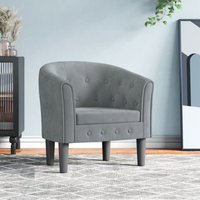 Clubsessel Dunkelgrau Samt Vidaxl Clubsessel Dunkelgrau Samt Vidaxl von VIDAXL