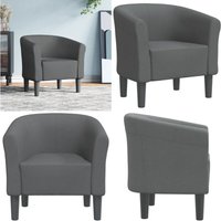 Clubsessel Dunkelgrau Stoff - Moderner Sessel - Lounge Chair - Akzentstuhl - Gemütlicher Sessel - Esszimmerstuhl - Home & Living von VIDAXL