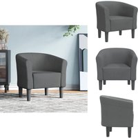 Clubsessel Dunkelgrau Stoff - Moderner Sessel - Lounge Chair - Akzentstuhl - Gemütlicher Sessel - Esszimmerstuhl von VIDAXL
