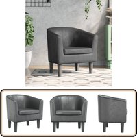 Clubsessel Grau Kunstleder - Vidaxl von VIDAXL