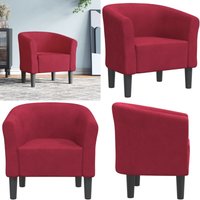 Vidaxl - Clubsessel Weinrot Samt Vidaxl - Clubsessel Weinrot Samt von VIDAXL