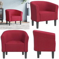 Clubsessel Weinrot Stoff - Moderner Sessel - Wohnraum Dekoration - Akzent Stuhl - Gemütlicher Sessel - Lounge Sessel - Home & Living Clubsessel Weinrot Stoff - Moderner Sessel - Wohnraum Dekoration - Akzent Stuhl - Gemütlicher Sessel - Lounge Sessel - Home & Living von VIDAXL