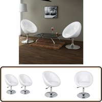 Vidaxl - Cocktailsessel 2 Stk. Weiß Kunstleder - Chesterfield Stuhl - Cocktailtisch - Barhocker - Esszimmerstuhl - Wohnzimmer Dekoration Vidaxl - Cocktailsessel 2 Stk. Weiß Kunstleder - Chesterfield Stuhl - Cocktailtisch - Barhocker - Esszimmerstuhl - Wohnzimmer Dekoration von VIDAXL