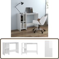 Vidaxl - Computertisch Hochglanz-Weiß 102,5x35x75 cm Holzwerkstoff - Computertisch - Schreibtisch - Homeoffice - Arbeitsplatz - Weißer Schreibtisch von VIDAXL