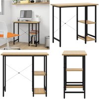 Vidaxl - Computertisch Schwarz und Eiche Hell 80x40x72 cm mdf und Metall - PC-Tisch - Schreibtisch - Bürostuhl - Home Office - Industrielles Design Vidaxl - Computertisch Schwarz und Eiche Hell 80x40x72 cm mdf und Metall - PC-Tisch - Schreibtisch - Bürostuhl - Home Office - Industrielles Design von VIDAXL