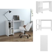 Computertisch Weiß 102,5x35x75 cm Holzwerkstoff - Computertisch - Schreibtisch - Weißer Schreibtisch - Holzwerkstoff Tisch - Bürostuhl von VIDAXL