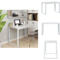 Computertisch Weiß 110x60x73 cm Holzwerkstoff - Bürostuhl - Schreibtisch - Home Office - Weißer Schreibtisch - Moderner Schreibtisch von VIDAXL