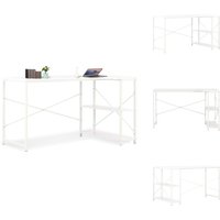 Computertisch Weiß 120x72x70 cm - PC-Tisch - Schreibtisch - Weißer Schreibtisch - L-förmiger Schreibtisch - Home Office Computertisch Weiß 120x72x70 cm - PC-Tisch - Schreibtisch - Weißer Schreibtisch - L-förmiger Schreibtisch - Home Office von VIDAXL