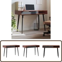 Vidaxl - Computertisch mit Schublade Braun 110x50x75 cm Holzwerkstoff - Bürostuhl - Schreibtisch - Home Office - Arbeitsplatz - Laptoptisch von VIDAXL