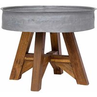 Vidaxl - Couchtisch Gemischtes Altholz 60x45 cm Silbern von VIDAXL