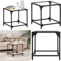 Vidaxl - Couchtisch mit Glasplatte Transparent 40x40x40 cm Stahl - Couchtisch - Wohnzimmertisch - Glastisch - Esszimmertisch - Dekorationstablett Vidaxl - Couchtisch mit Glasplatte Transparent 40x40x40 cm Stahl - Couchtisch - Wohnzimmertisch - Glastisch - Esszimmertisch - Dekorationstablett von VIDAXL