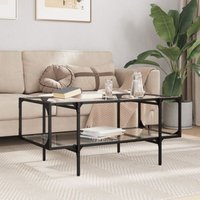Vidaxl - Couchtisch mit Glasplatte Transparent 98,5x50x45 cm Stahl Vidaxl - Couchtisch mit Glasplatte Transparent 98,5x50x45 cm Stahl von VIDAXL