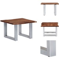 Vidaxl - Couchtisch mit Naturkanten 60x60x40 cm Massivholz Akazie - Industriestyl Couchtisch - Holzt Tisch - Massiver Akasieholzh Tisch - Couchtisch Vidaxl - Couchtisch mit Naturkanten 60x60x40 cm Massivholz Akazie - Industriestyl Couchtisch - Holzt Tisch - Massiver Akasieholzh Tisch - Couchtisch von VIDAXL