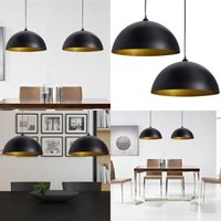 Vidaxl - Deckenleuchte 2 Stk. Höhenverstellbar Halbkugelförmig Schwarz - Pendelleuchte - Deckenleuchte - Wohnzimmerlampe - Esszimmerlampe - Modernes Vidaxl - Deckenleuchte 2 Stk. Höhenverstellbar Halbkugelförmig Schwarz - Pendelleuchte - Deckenleuchte - Wohnzimmerlampe - Esszimmerlampe - Modernes von VIDAXL