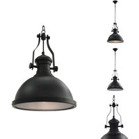 Vidaxl - Deckenleuchte Schwarz Rund E27 - Industrielle Deckenleuchte - Schwarze Deckenleuchte - Runde Deckenleuchte - led Deckenleuchte - Wohnzimmer Vidaxl - Deckenleuchte Schwarz Rund E27 - Industrielle Deckenleuchte - Schwarze Deckenleuchte - Runde Deckenleuchte - led Deckenleuchte - Wohnzimmer von VIDAXL