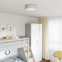 Vidaxl - Deckenleuchten mit Sternenhimmel Grau ø 38 cm Stoff E27 von VIDAXL