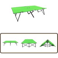 Vidaxl - Doppelliege Klappbar Grün Stahl - Doppelliege - Klappliege - Campingbett - Sonnenschirm - Gartenmöbel Vidaxl - Doppelliege Klappbar Grün Stahl - Doppelliege - Klappliege - Campingbett - Sonnenschirm - Gartenmöbel von VIDAXL